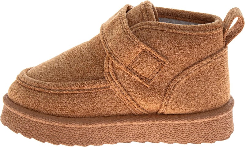 Josmo Kids Girls Boys Boots Cozy Winter Snow Fuzzy Ankle Boots Shoes Kid's Low Ankle Boot for Toddler/Little Kid/Big Sizes - Image 2